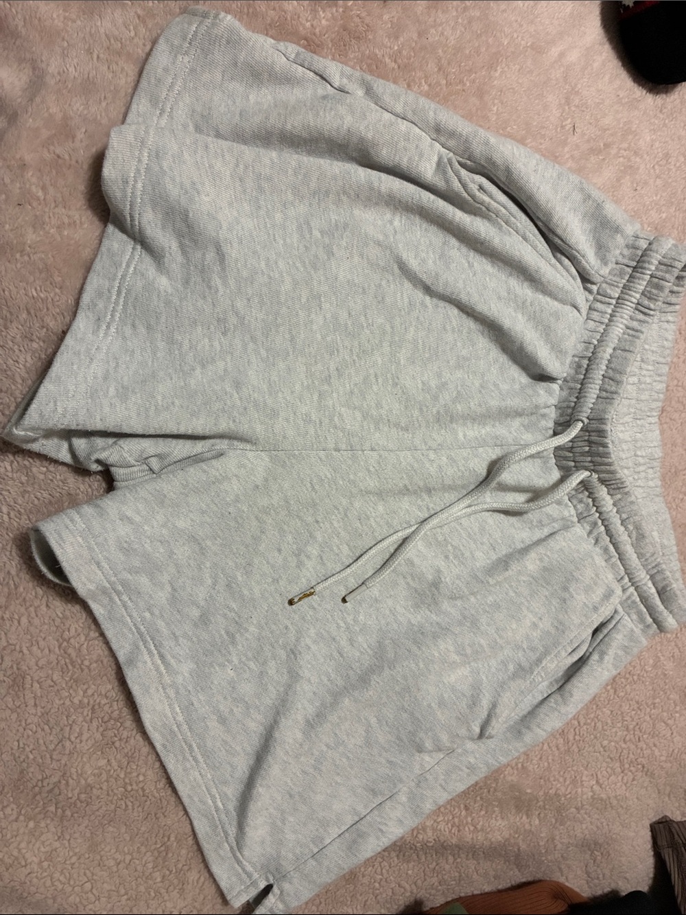 Old Navy Light Gray Athletic Drawstring Shorts